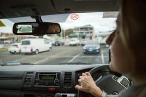 woman driving