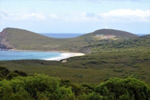 bruny island lighthouse views sea grass tasmania